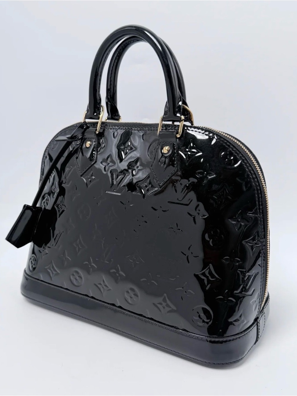 Louis Vuitton Alma PM Monogram Vernis Black Handbag